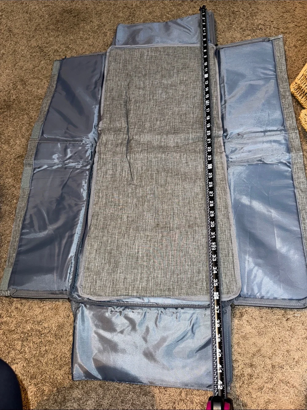 QAQADU Baby Care Portable Changing Pad / Diaper Clutch – Gray